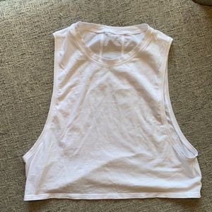Lululemon Muscle Love Crop Tank - White, Size 6